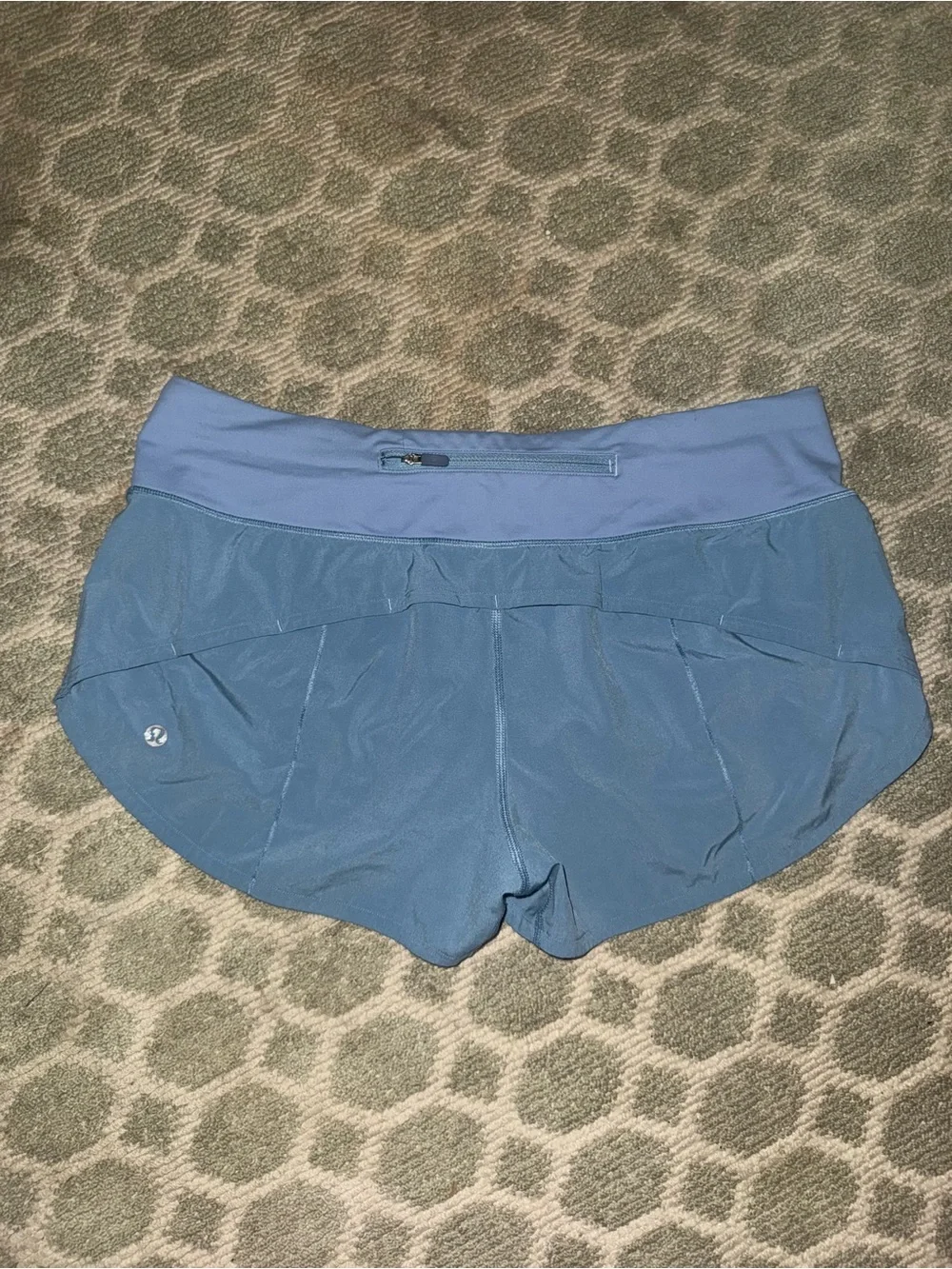 lululemon athletica Two-Tone Blue High-Rise Athletic Shorts